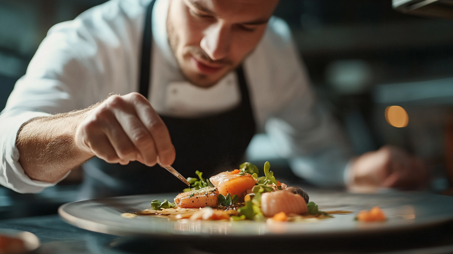 A sophisticated restaurant table setting with elegant décor, promising an exceptional dining experience.