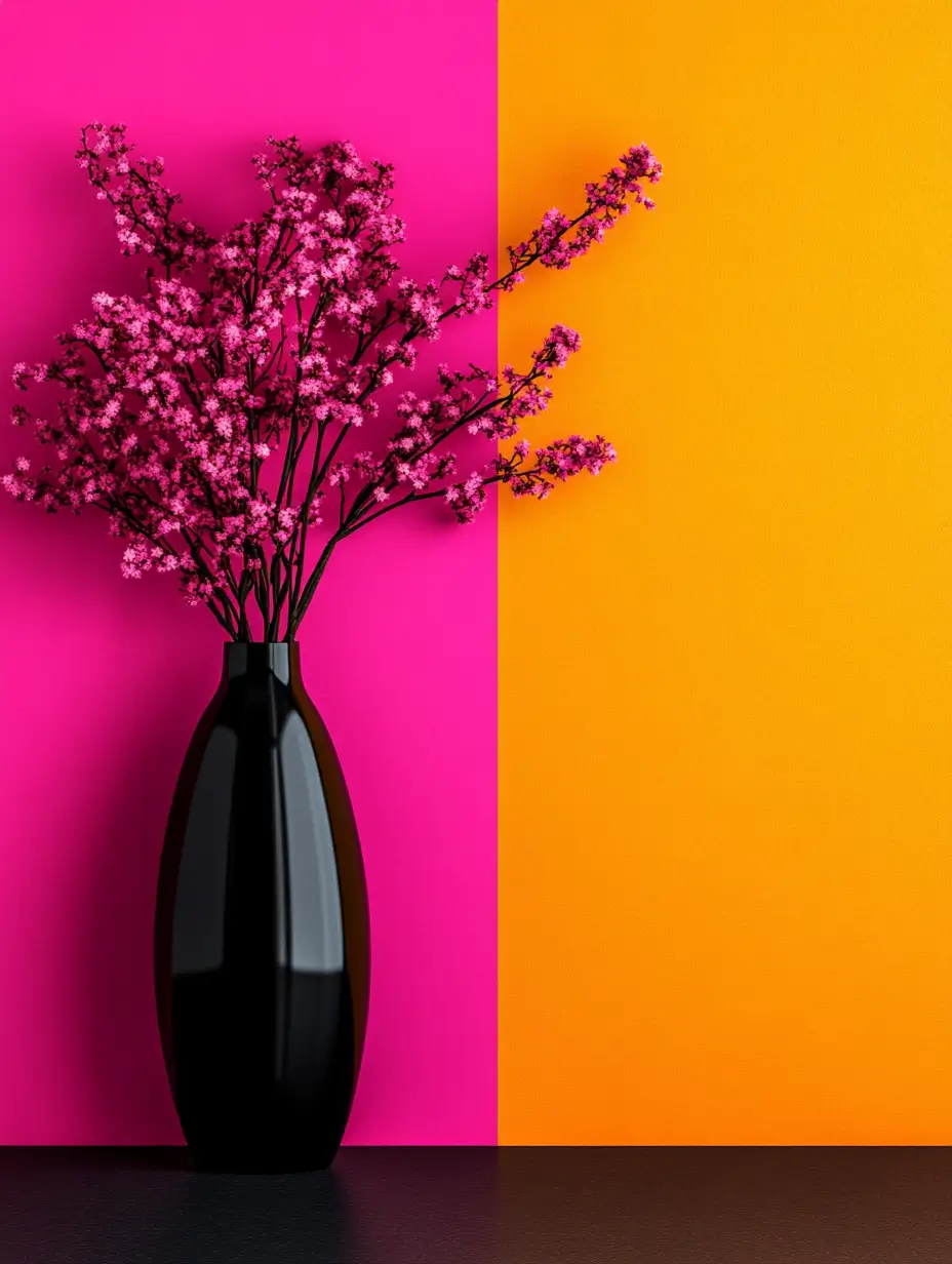 Elegant vase filled with pink flowers on a table in a peaceful indoor setting.