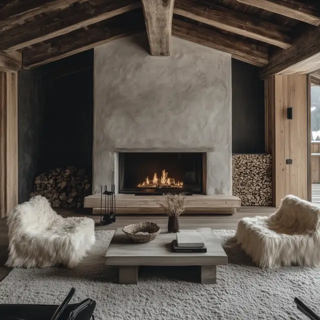 A cosy and stylish chalet with a festive and luxuriant ambiance.