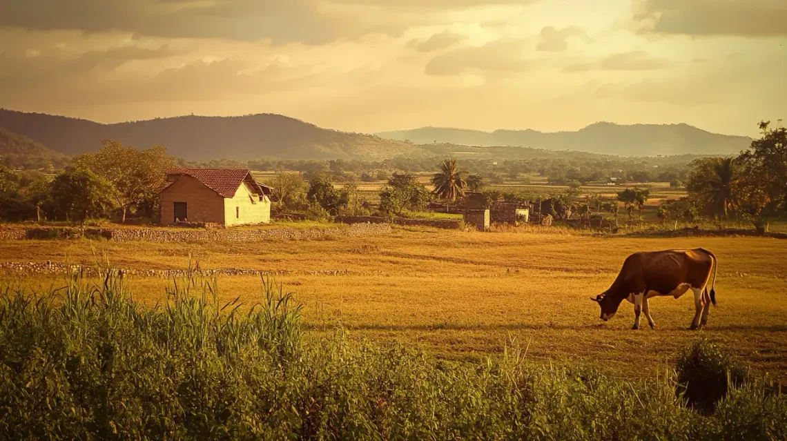 Quality image of a rural landscape in India.