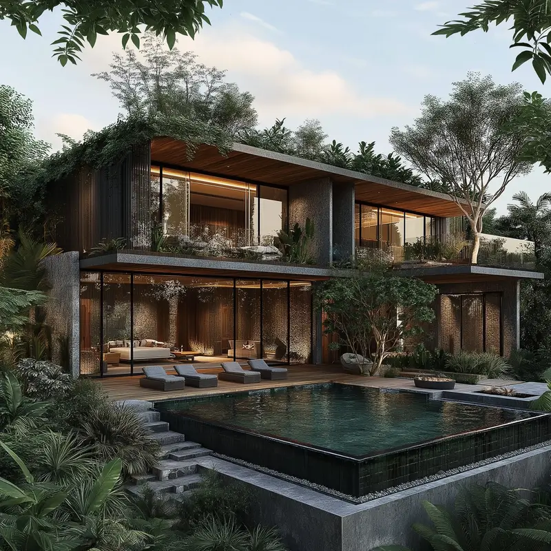 Winston Scott's dream villa in Bali with five bedrooms spanning across three stories.