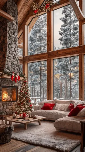 A Cozy Christmas Living Room