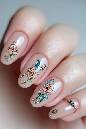 Coloring Inspired Nail Art Design