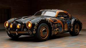 Mystic Alebrije Leopard Sports Car