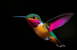 Needle-Felted Hummingbird with Alebrije-Style Wings