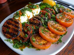 Vibrant Tomatoes Meet Creamy Cheese