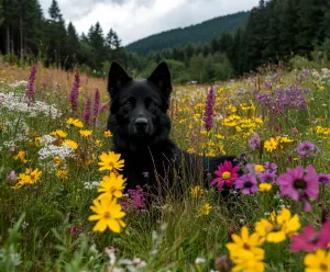 A Canine's Colorful Retreat