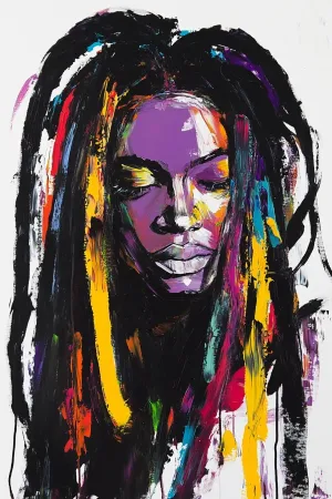 A Portrait of a Woman With Dreadlocks