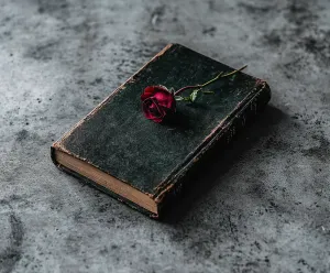 A Rose on a Mystery Book