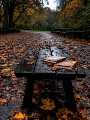 Books on a Bench