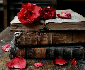 Books and Flowers