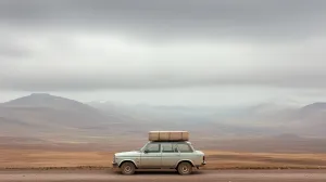 Car on a Road Trip