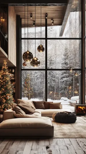 Christmas Magic in a Stunning Contemporary Wilderness Retreat