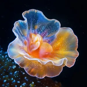 Colourful Soft-bodied Mollusk