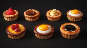 Different Flavors of Egg Tarts