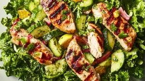 Healthy Chicken and Cucumber Salad