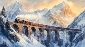 Orient Express Over High Bridge