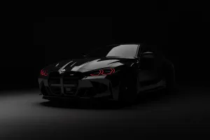 Sleek Jet Black BMW M4 Competition in Spotlight