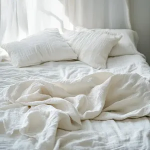 White Blanket Spread Out