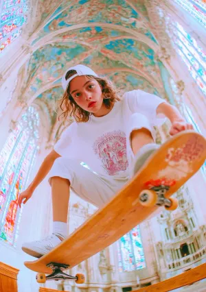 Young Woman Skateboarding